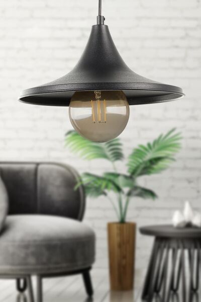 Begüsa Şili Tekli Avize Siyah