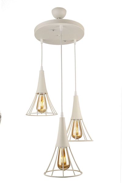 Begüsa Havana 3-Piece Chandelier White