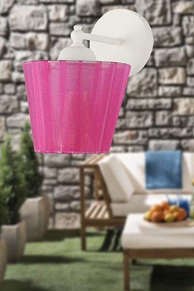 Begüsa Ova 2 Yönlü Aplik Beyaz Fuşya Şapka