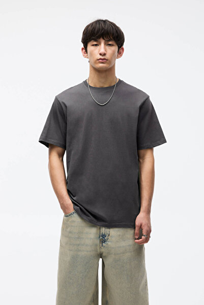 Pull & Bear 3’lü basic regular fit t-shirt paketi