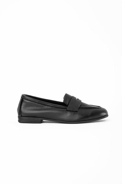 Milaura 20205 Model Women's Black Leather Loafer
