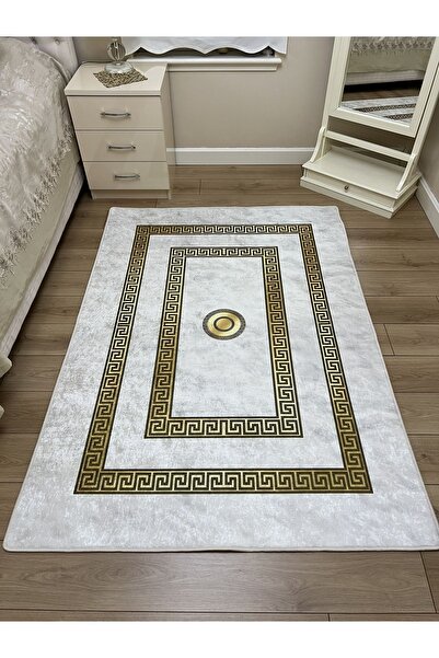 YTR HOME Dijital Baskı Yıkanabilir Kaymaz Taban Dekoratif Salon Mutfak Halısı...