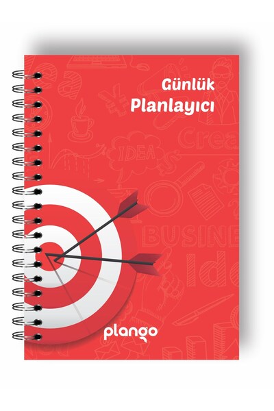 Plango Kırmızı Hedef Günlük Planlayıcı Defter - Daily Planner - Ders Çalışma ...