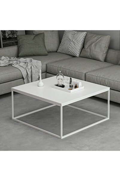 Minar Loni Orta Sehpa Beyaz (beyaz Ayaklı)