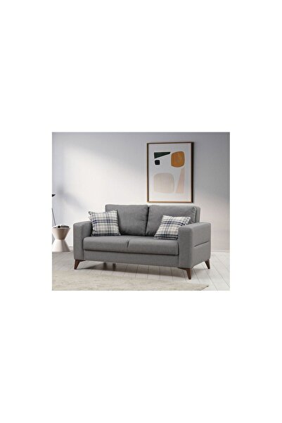 Minar Kristal 2'li Koltuk Koyu Gri