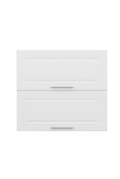 Minar Mutfak Modül Üst 2yk1r 80cm Dolap Beyaz Mebran C Beyaz