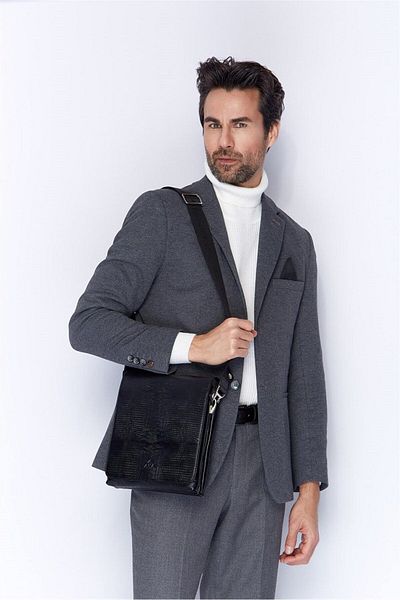 Aka Leather Black Shoulder Bag 308 10