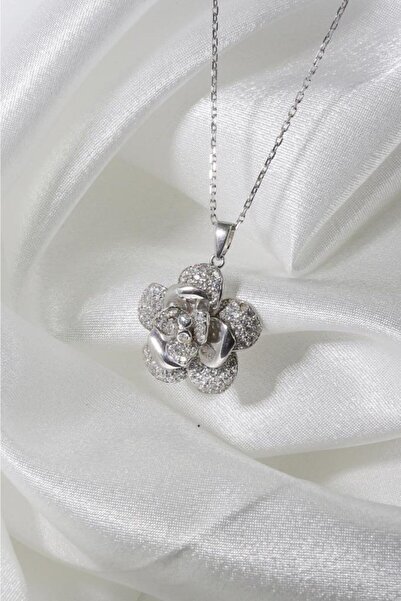 In Love Çiçek Gümüş Kolye Inlove Gümüş Kolye