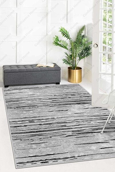 Confidence Home Dijital Baskı Yıkanabilir Kaymaz Taban Salon Halısı Mutfak Ha...