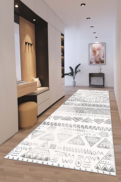 Lavita Home Machine Washable Non-Slip Base Stain Resistant Gray Nordic Living Room Carpet Kitchen Rug and Runner