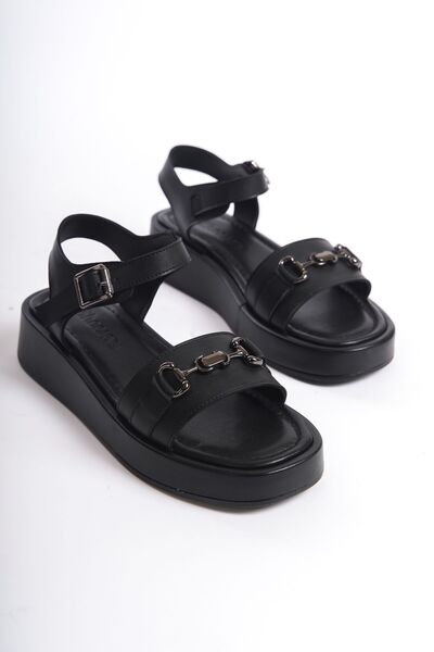 Shoesers Γυναικεία πέδιλα με μονό λουράκι με λουράκι αστραγάλου με χοντρή σόλ...