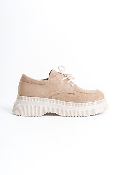 Shoesers Дамски ежедневни велурени обувки с връзки и мокасини Дебели удобни гъвкави подметки Мокасини с подплата