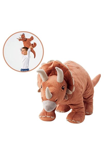 IKEA Jattelık Yumuşak Peluş Dinozor Gergedan Oyuncak 46 Cm