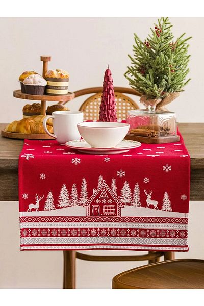 LC Waikiki New Year Themed Patterned Runner 45x120 Cm