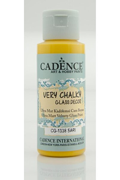 Cadence Very Chalky Glass Decor Cam Boyası - CG 1338 Sarı