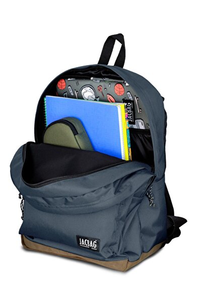 Jacbag Σακίδιο πλάτης Campus-Leather με δύο θήκες