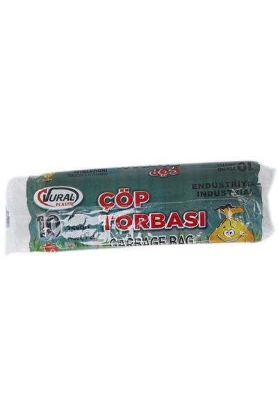 Vural Industrial Battal Garbage Bag Rubbish Bag 75*90 cm 300 Gr Black 1 Pack of 10