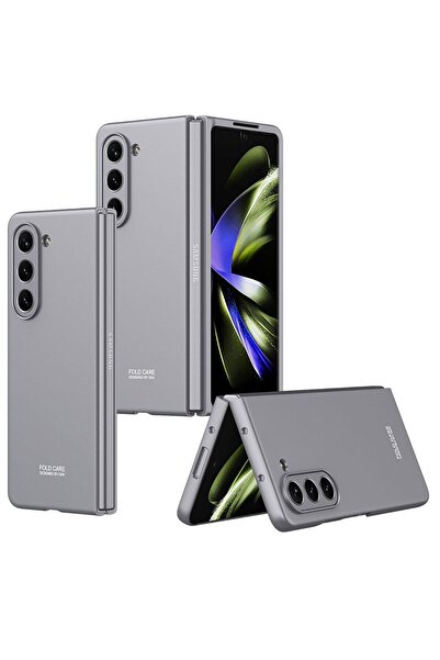 halkhouse Galaxy Z Fold 5 Kılıf Ultra İnce Mat Sert Şık Lüks Kıpta Kapak