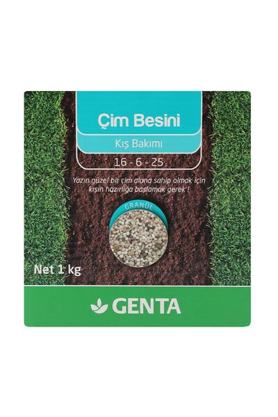 Genta Kış Bakım Çim Besini Çim Gübresi 1 Kg