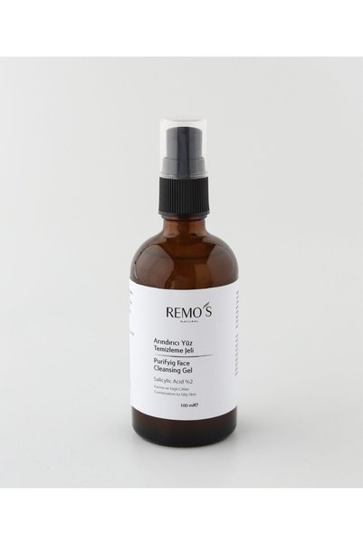 RemosNatural Purifying Facial Cleansing Gel with Salicylic Acid (2% Bha)