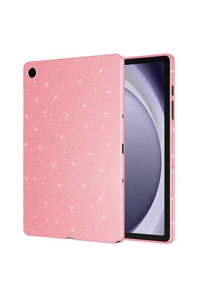 m.tk moveteck Samsung Galaxy Tab A9 Plus - 11 Inch Case, Glitter, Shockproof, Transparent Silicone Gilt Shiny Stone