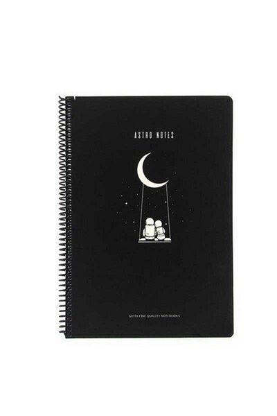 Gıpta Astro Notes Spiral Swing Carton Cover 80 Sheets A4 Lined Notebook