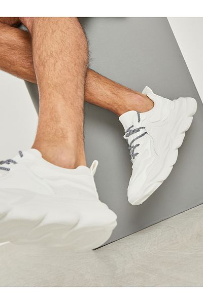 Styli Anti Slip Textured Upper Chunky Sole Sneakers
