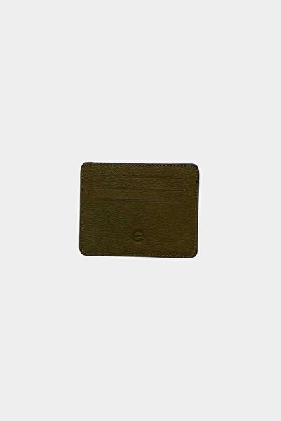 Grande 0530 Model Flother Green Unisex Slim Card Holder - Genuine Leather