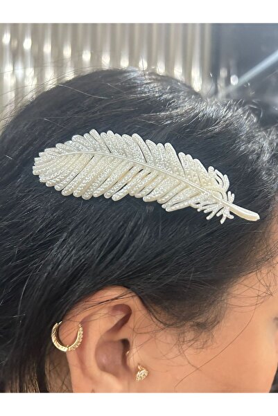 Karlay White Vintage Pearlescent Hair Clip