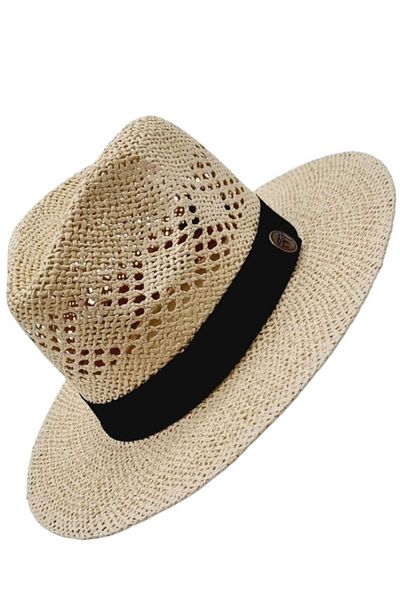 Mood Agenda Unisex Organic Straw - Fedora Cowboy Καπέλο