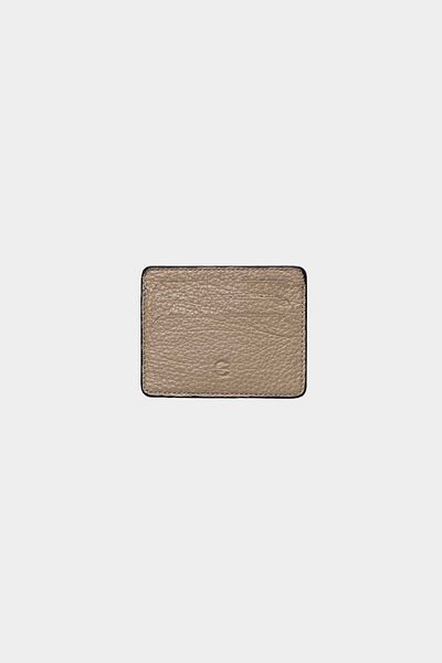 Grande 0530 Γνήσιο δέρμα Super Slim Unisex Θήκη κάρτας Flother Light Mink