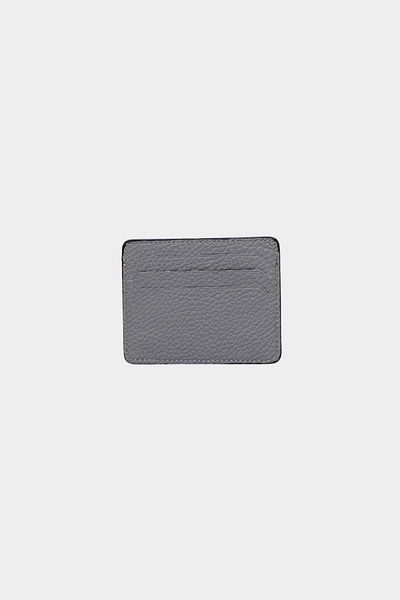 Grande 0530 Model - Gray Genuine Leather, Super Slim Unisex Card Holder