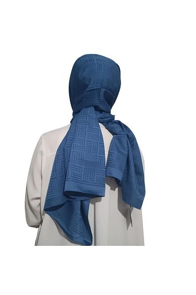 Levidor Şal jacquard albastru