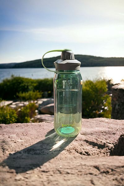 YDGR Ποικιλία φιαλών νερού 1000 ml - Περιστρεφόμενο καπάκι, ελαφρύ με λουράκι δακτύλου χρήσης και αναδευτήρα