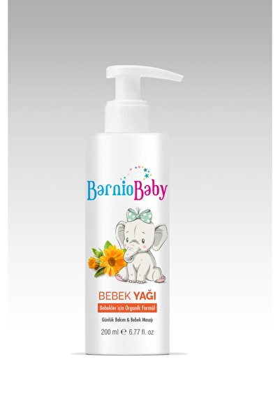 Barnio Bebek Yağı Organik Masaj Yağı Bebekler İçin 200 ML