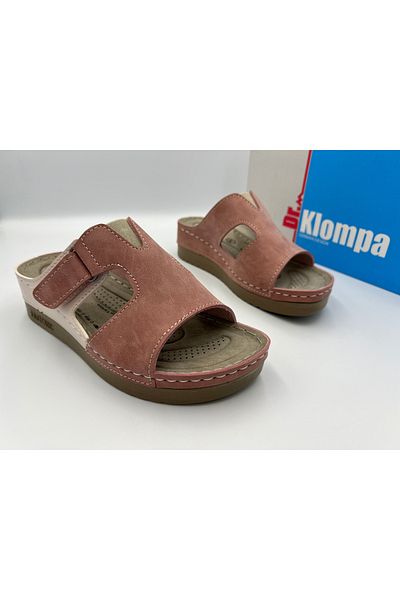 DR KLOMPA Γυναικείες Παντόφλες Ms708 Powder Beige Ορθοπεδικές Ημερήσιες Παντόφλες