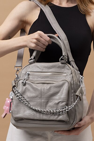 LuviShoes BYN1022 Модель Сіра жіноча сумка через плече