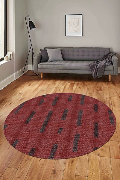 EY HOME Digital Printing Non-Slip Base Washable Simple Plain Round Kitchen Li...