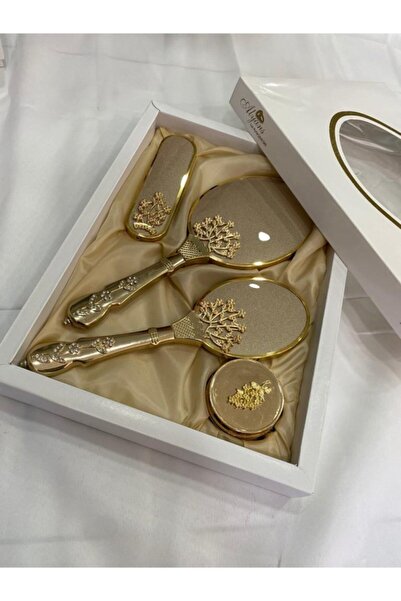 Genel Markalar Alyans Lüx Ayna Çeyiz Seti (ayna Tarak Takımı Elbise Fırçası Seti )