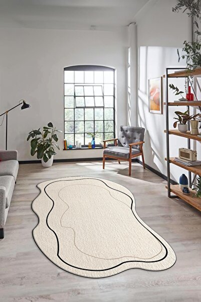 EY HOME Dijital Baskılı Kaymaz Taban Yıkanabilir Sade Şık Lazer Kesim Mutfak ...