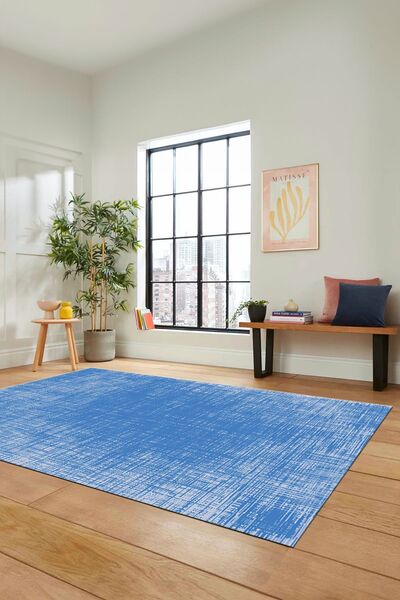 EY HOME Dijital Kaymaz Taban Yıkanabilir Sade Düz Desen Yolluk Mutfak Salon H...