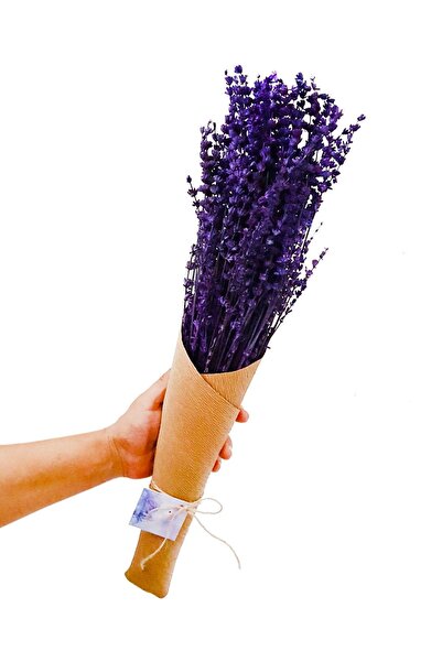 çiçekseli Miss Lavanta Buketi & Kokulu Lavanta Demeti Soklanmis Kuru Cicek Ev...