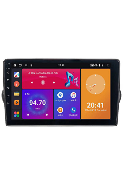 Carvocal Fiat Egea Android Multimedya Sistemi (2015-2022) Uyumlu  CRV4101XP
