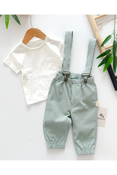 hümabebe Vintage Gabardine Pants and Slippers - Summer Set of 2