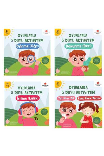 Sabri Ülker Vakfı Yayınları 5 Senses Activities with Games 4 Books 5+ Years