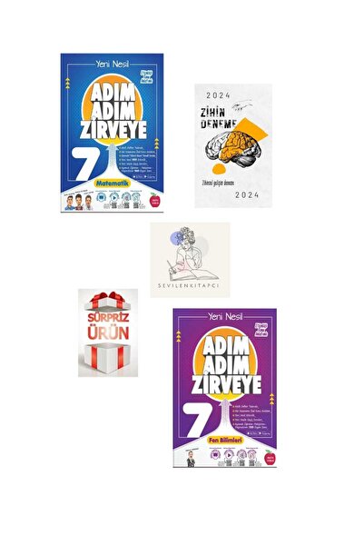 Newton Yayınları NEWTON 7.SINIF MAT-FEN ADIM ADIM ZİRVEYE+ZİHİN DENEME+HEDİYE