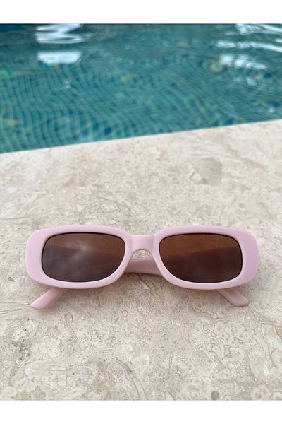 Jolly Kids 2024 Trend Rectangular Sunglasses - UV 400 Protection with Box for Girls Boys 2-9 Years