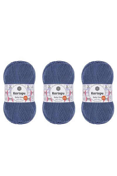 Kartopu Baby One Antipilling Πλεκτό Νήμα 100 gr 3 τεμαχίων Χρώμα K1533 Airman Blue