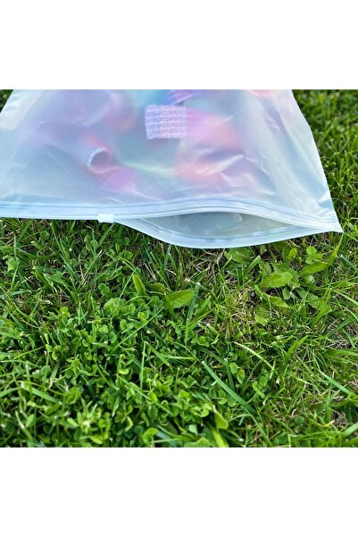 EGOPACK 30x42 Cm Fermuarlı Poşet - Buzlu Şeffaf Baskısız Fermuarlı Paketleme Poşeti 25 Adet