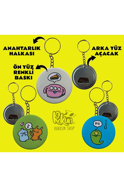 rakkun shop Monster Series 3-Piece Set with Switch and Opener